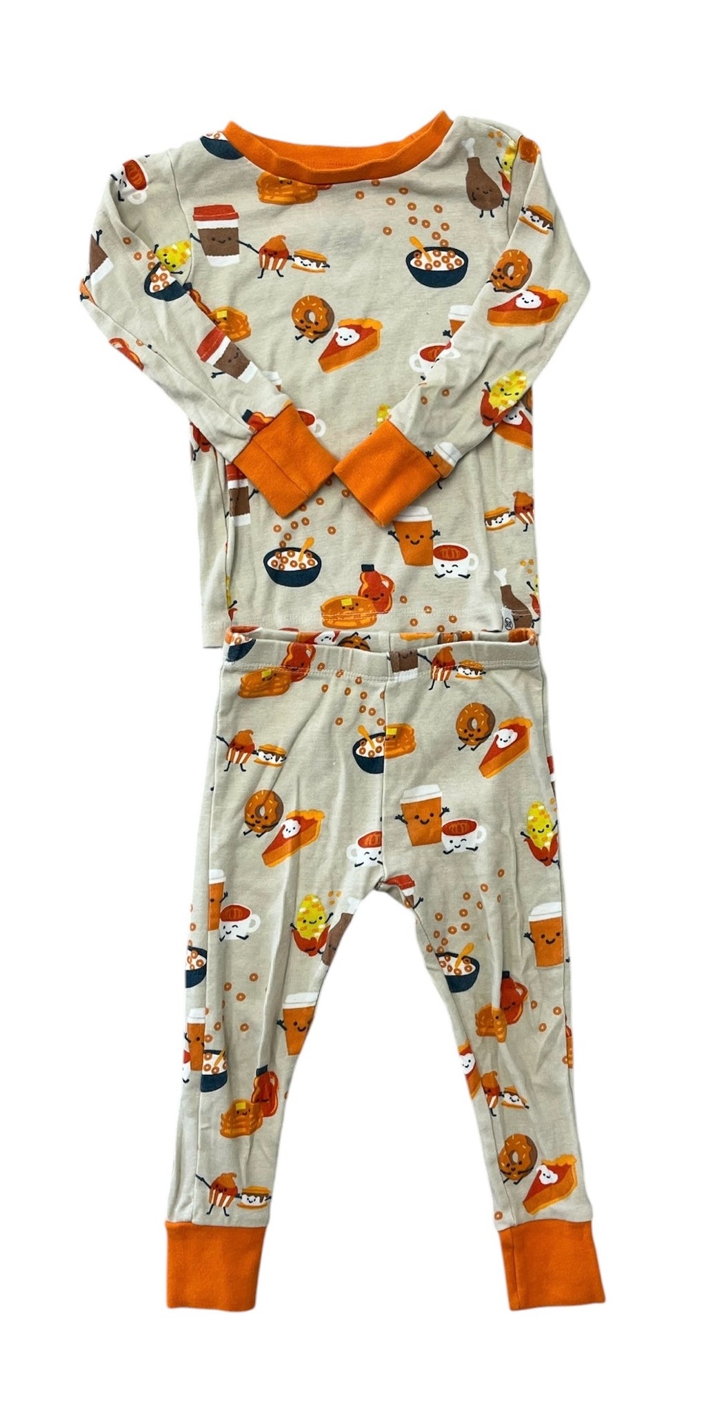 Honest Tan Fall Food Two-Piece Organic Cotton Pajamas Size 2T