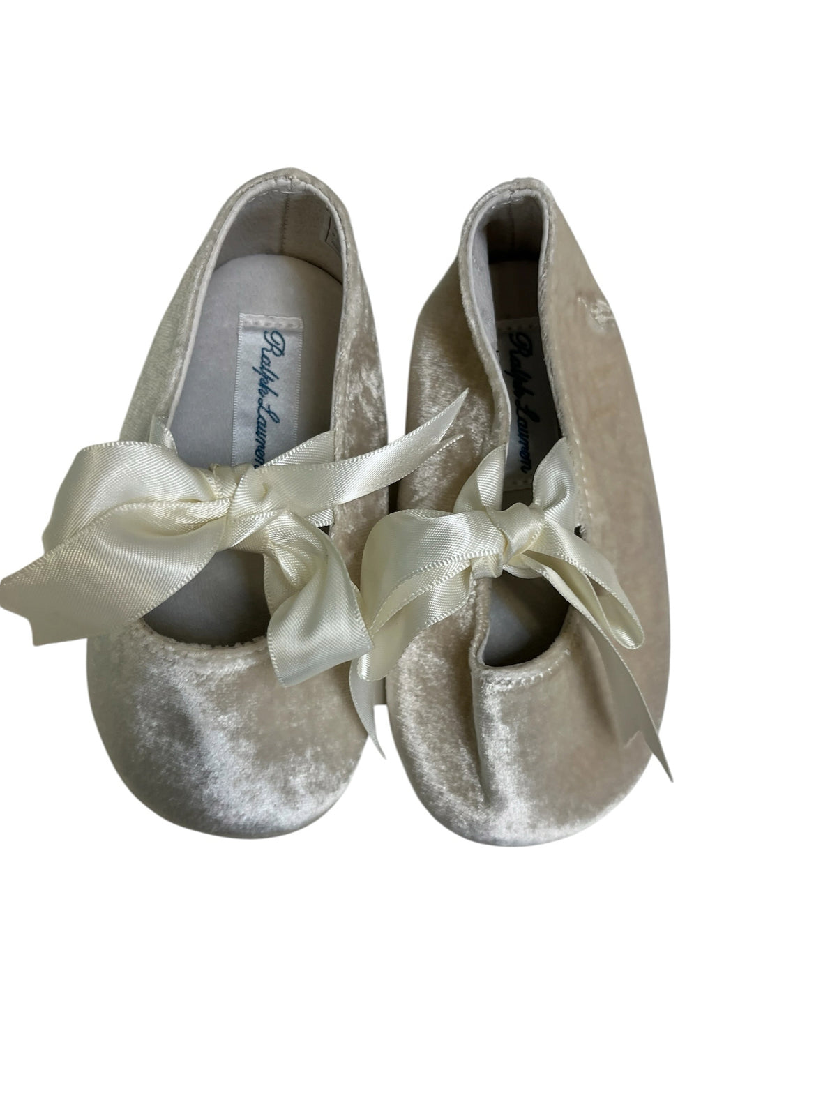 Ralph Lauren Cream Baby Mary Jane Dress Shoes Baby Size 4