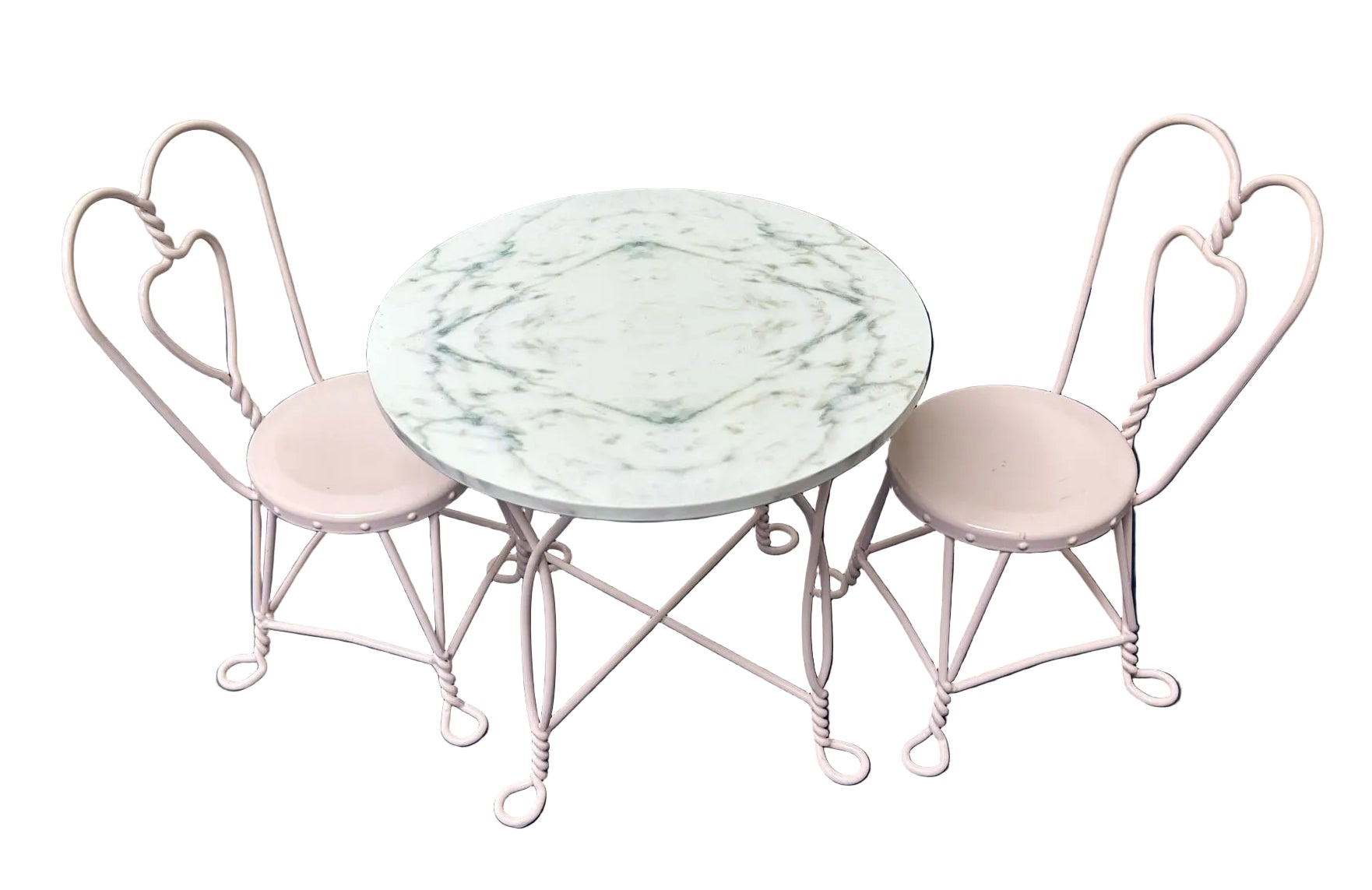 American Girl Doll Metal Bistro Table & Chairs Set