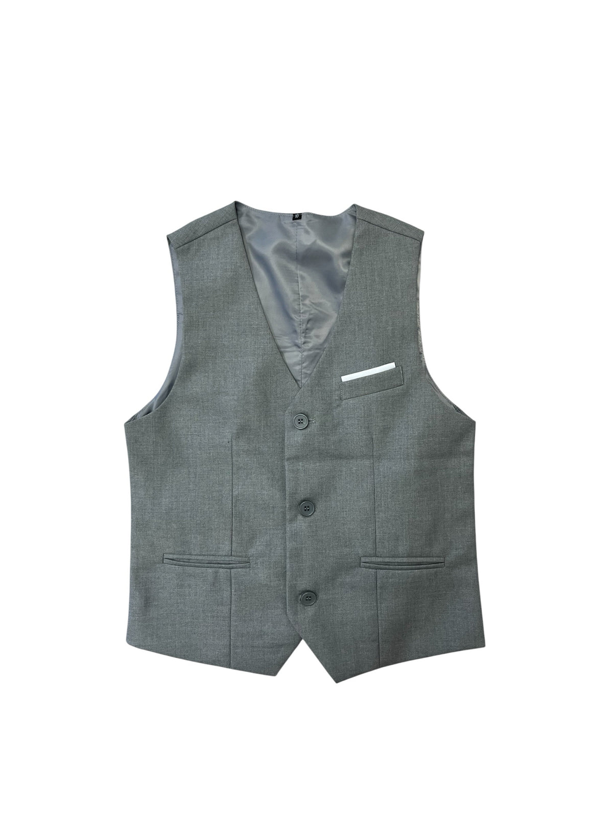 Mage Male Light Grey 3-Piece Lightweight Suit Size 10