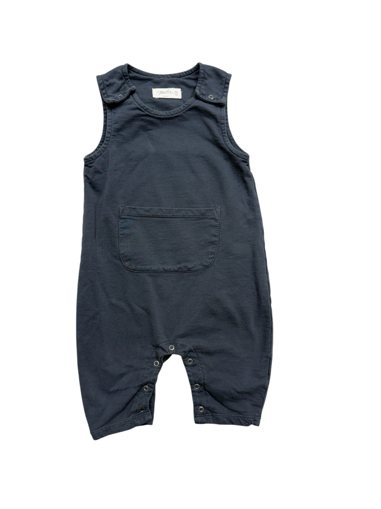 6-12 Months Pehr 100% Organic Cotton Grey Overalls