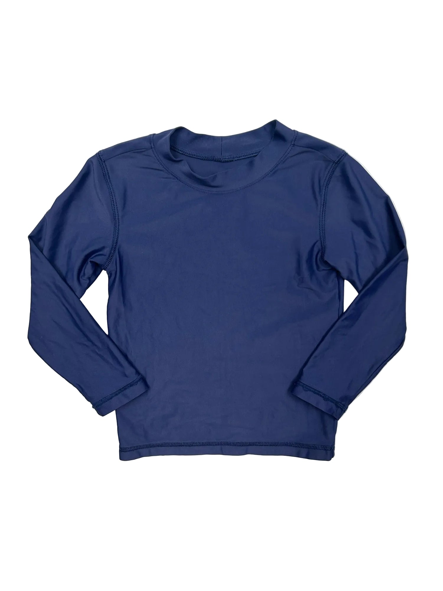2-3T Primary Navy Blue Long-Sleeve Swim Shirt