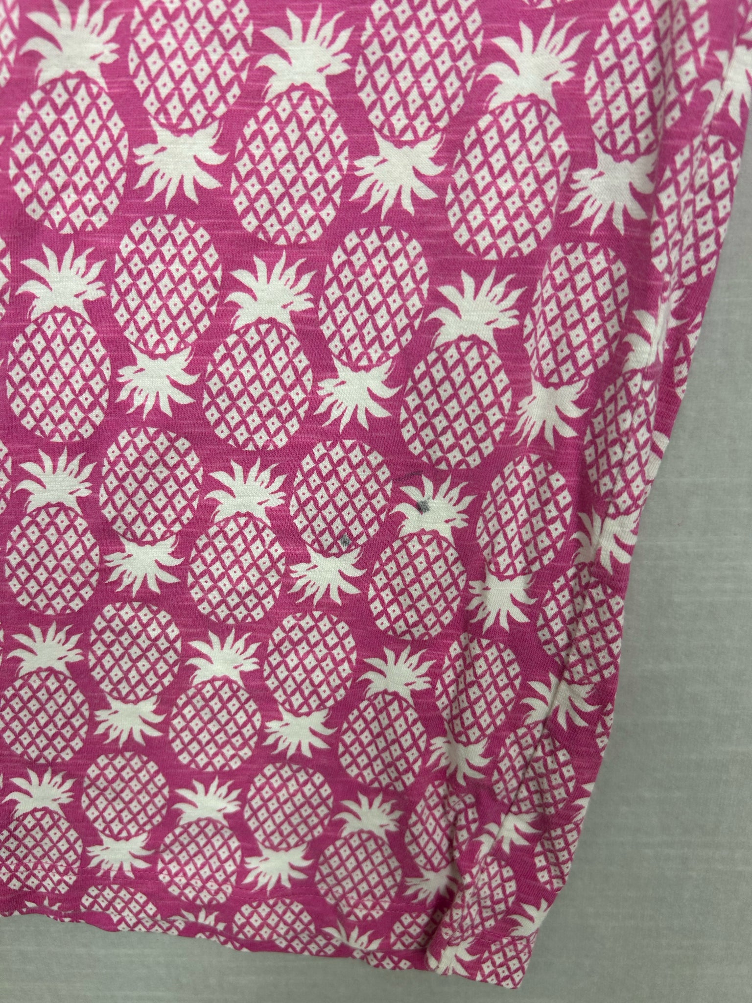 Size 6/7 Boden Sleeveless Romper with Stripes and Pineapples