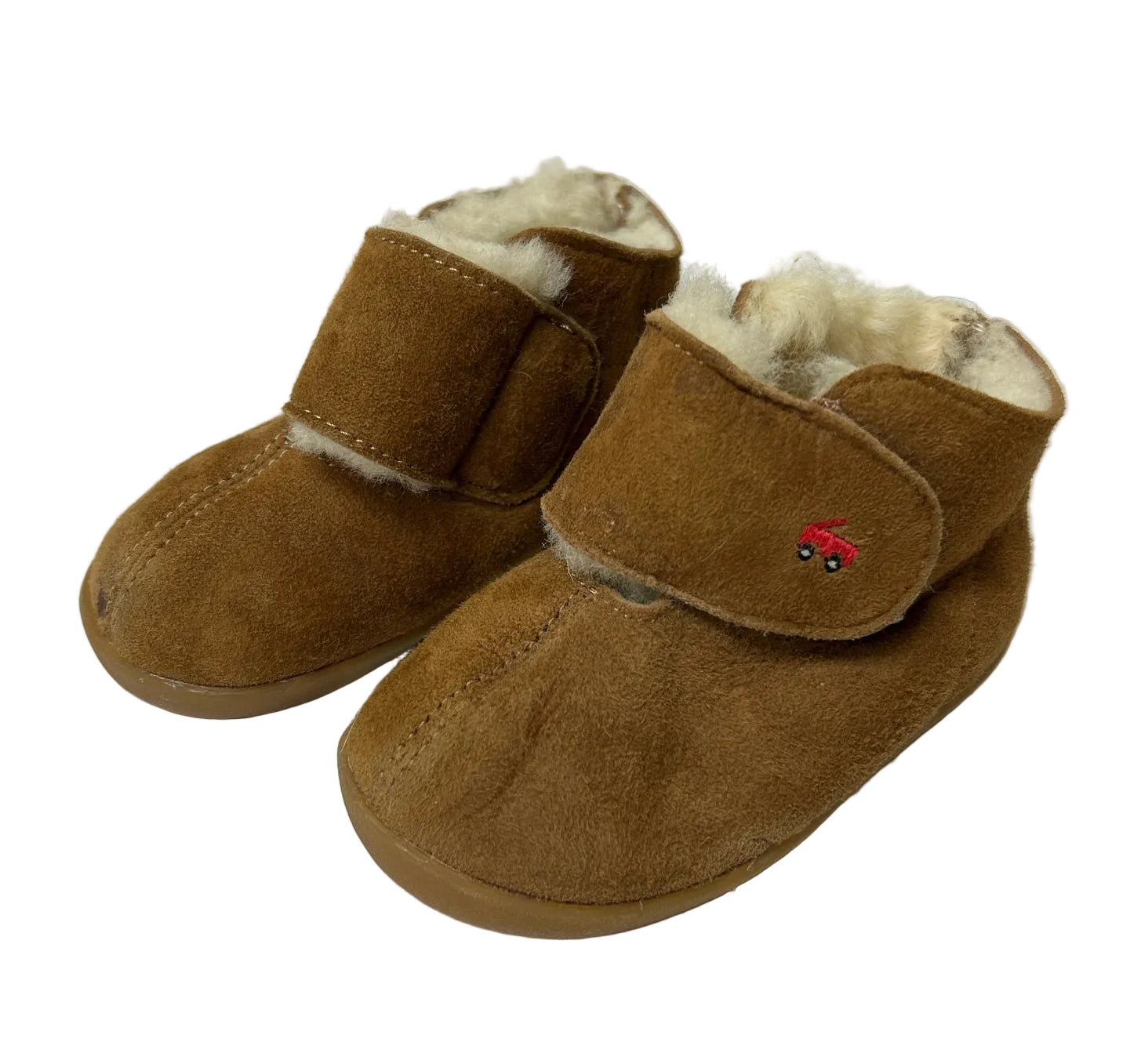 Todder Size 6 See Kai Run Brown Fur-Lined Booties