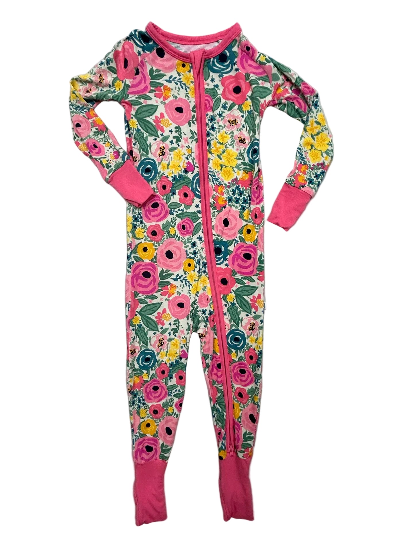 2T Little Sleepies Multi-Color PJs with Flowers