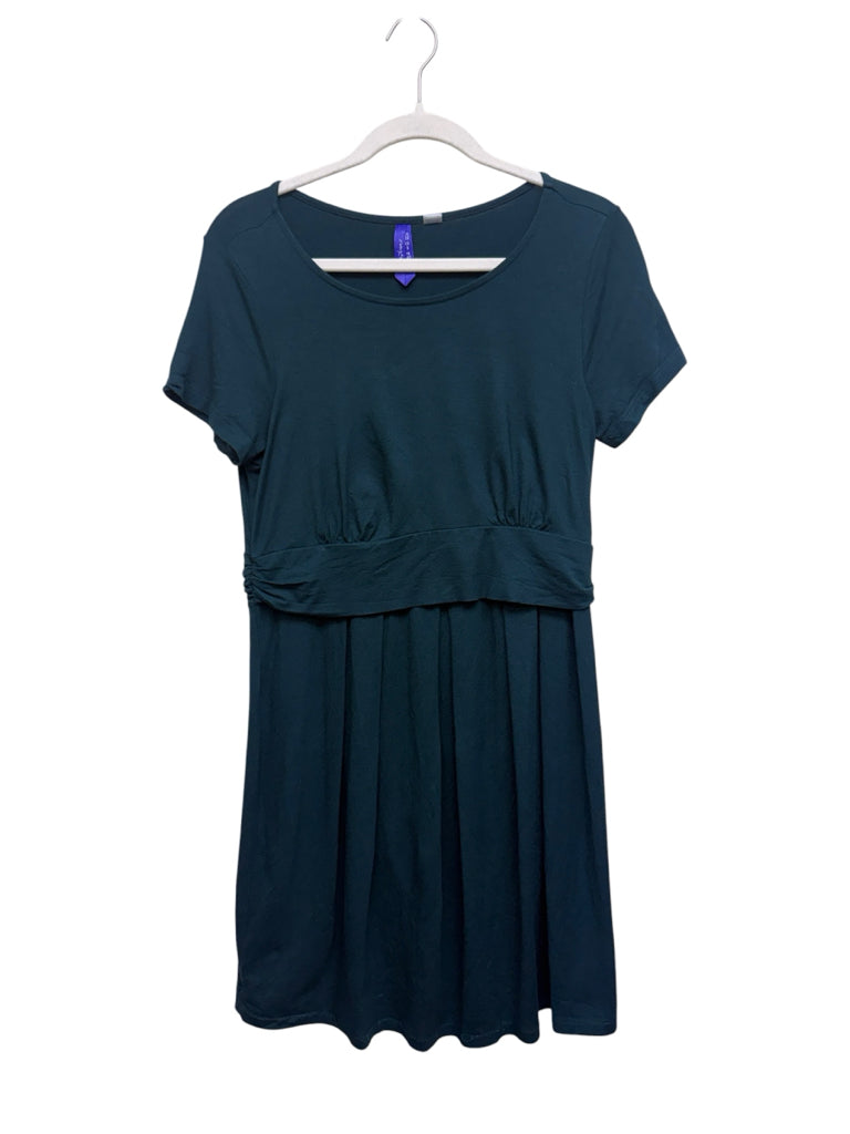 Size 6 Seraphine Maternity + Nursing Green Short-Sleeve Dress