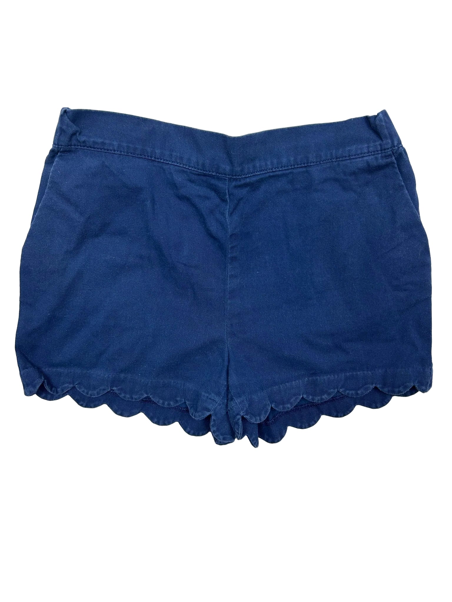 Size 14 Crew Cuts Navy Blue Scallop-Hem Pull-On Shorts