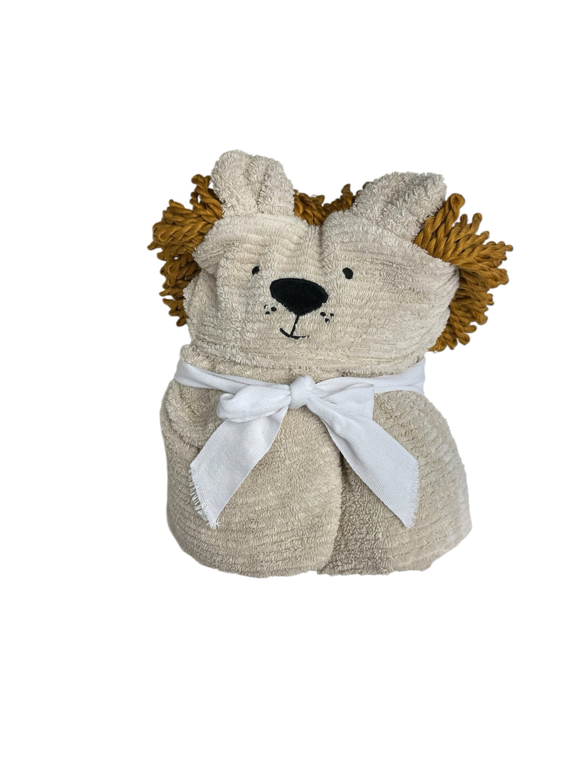 Crate + Kids NWT 100% Organic Cotton Lion Hooded Towel