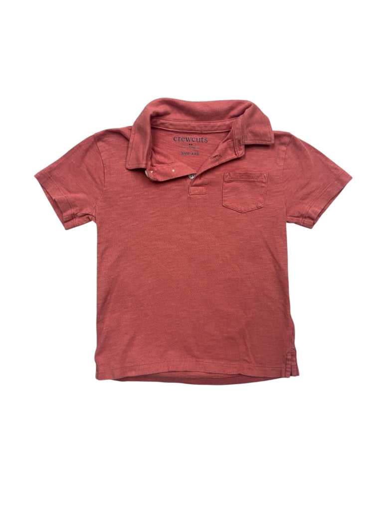 XXS Crew Cuts Orange Short-Sleeve Polo Shirt