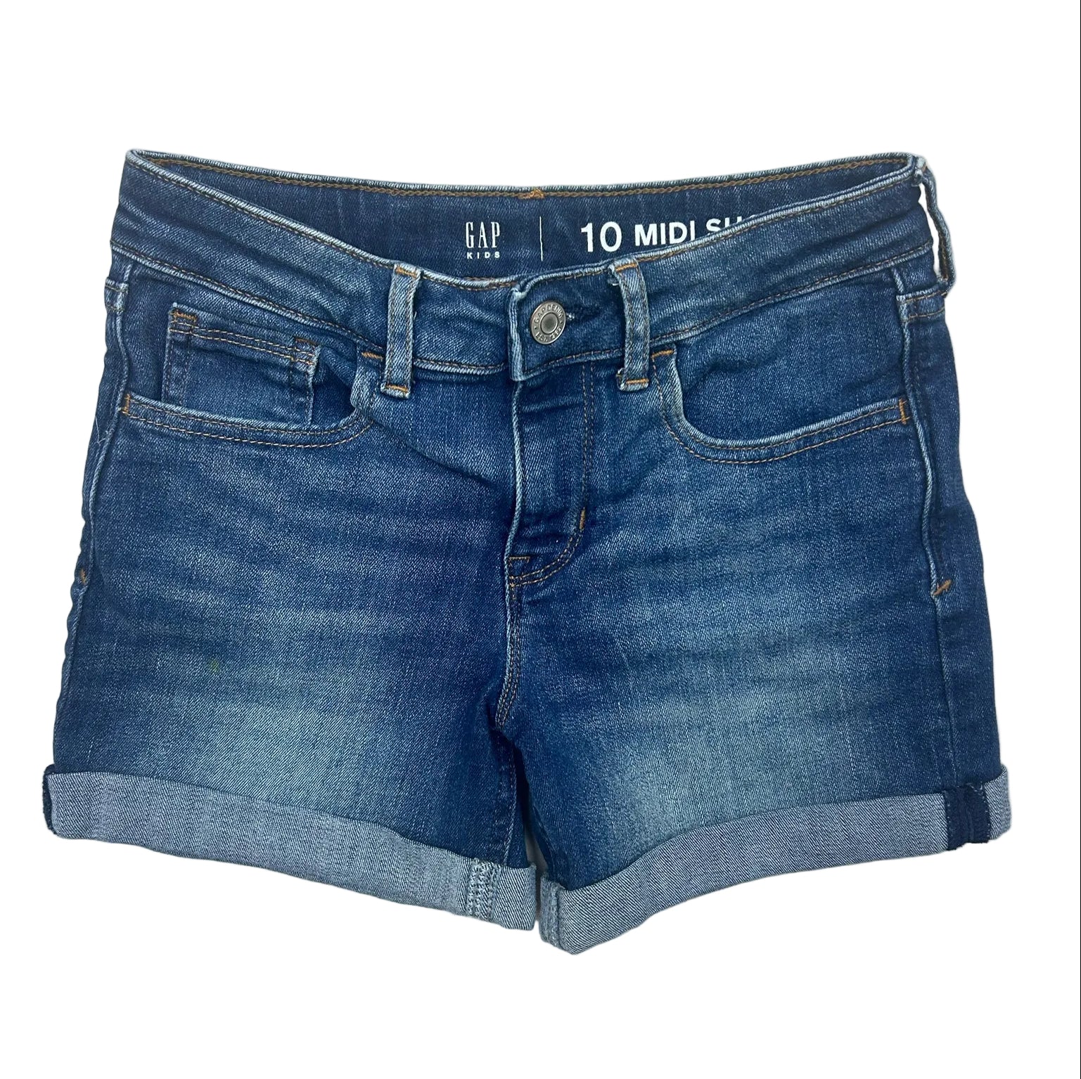 Size 10 Gap Jean Midi Shorts