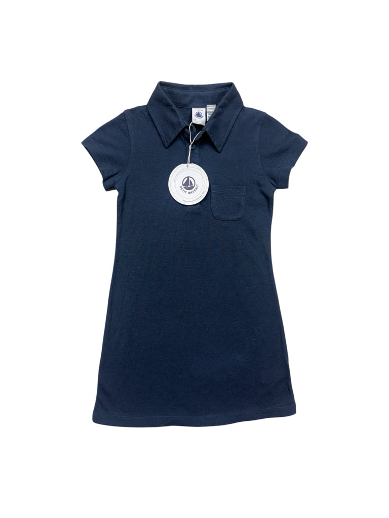 NWT 4T Petit Bateau Blue Short-Sleeve Polo Dress