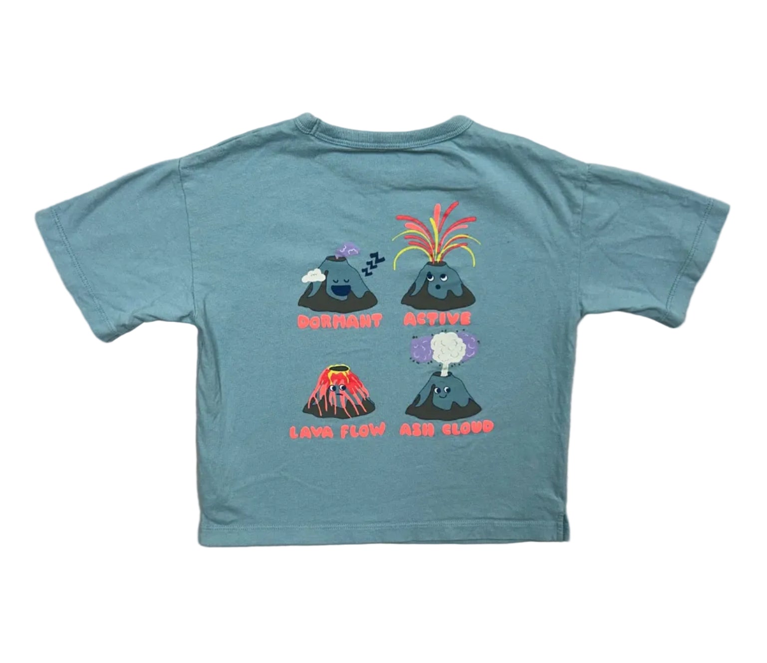 2-3T Boden Light Blue Short-Sleeve Volcano Shirt