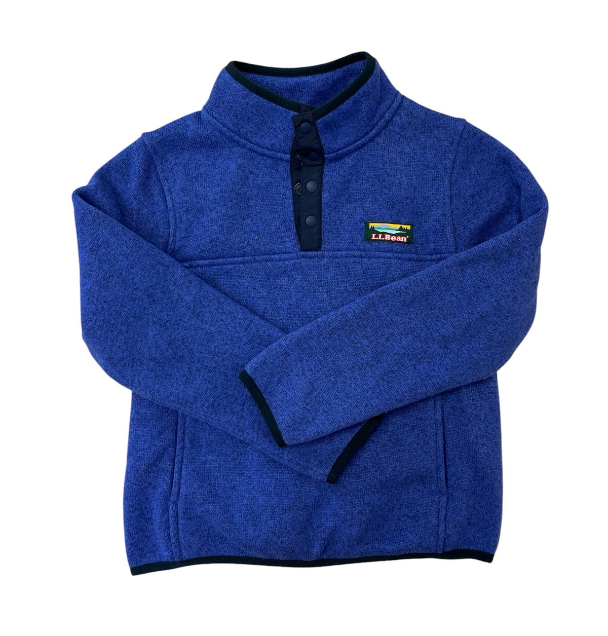 L.L. Bean Blue Pullover Fleece Sweater Size 6X-7