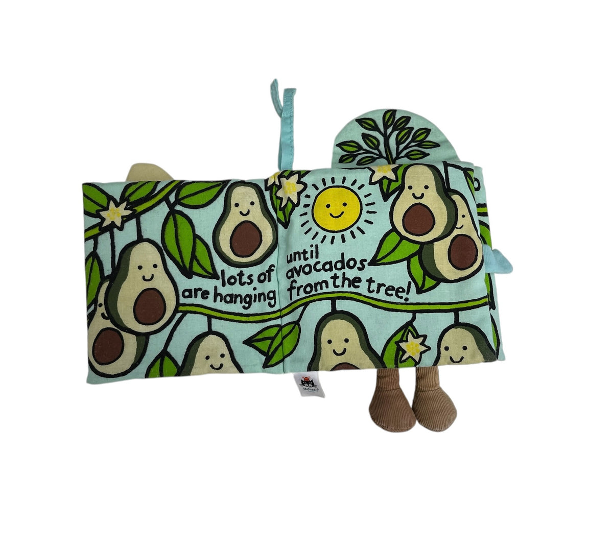 JellyCat 0-6 Months Cloth Avocado Book