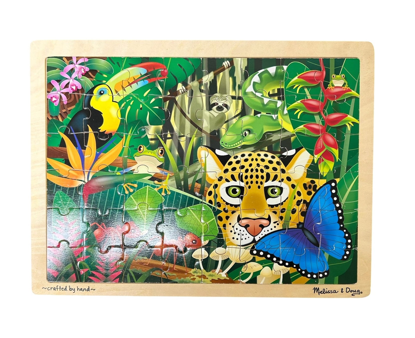 Melissa & Doug Wooden Jigsaw Puzzle - Jungle