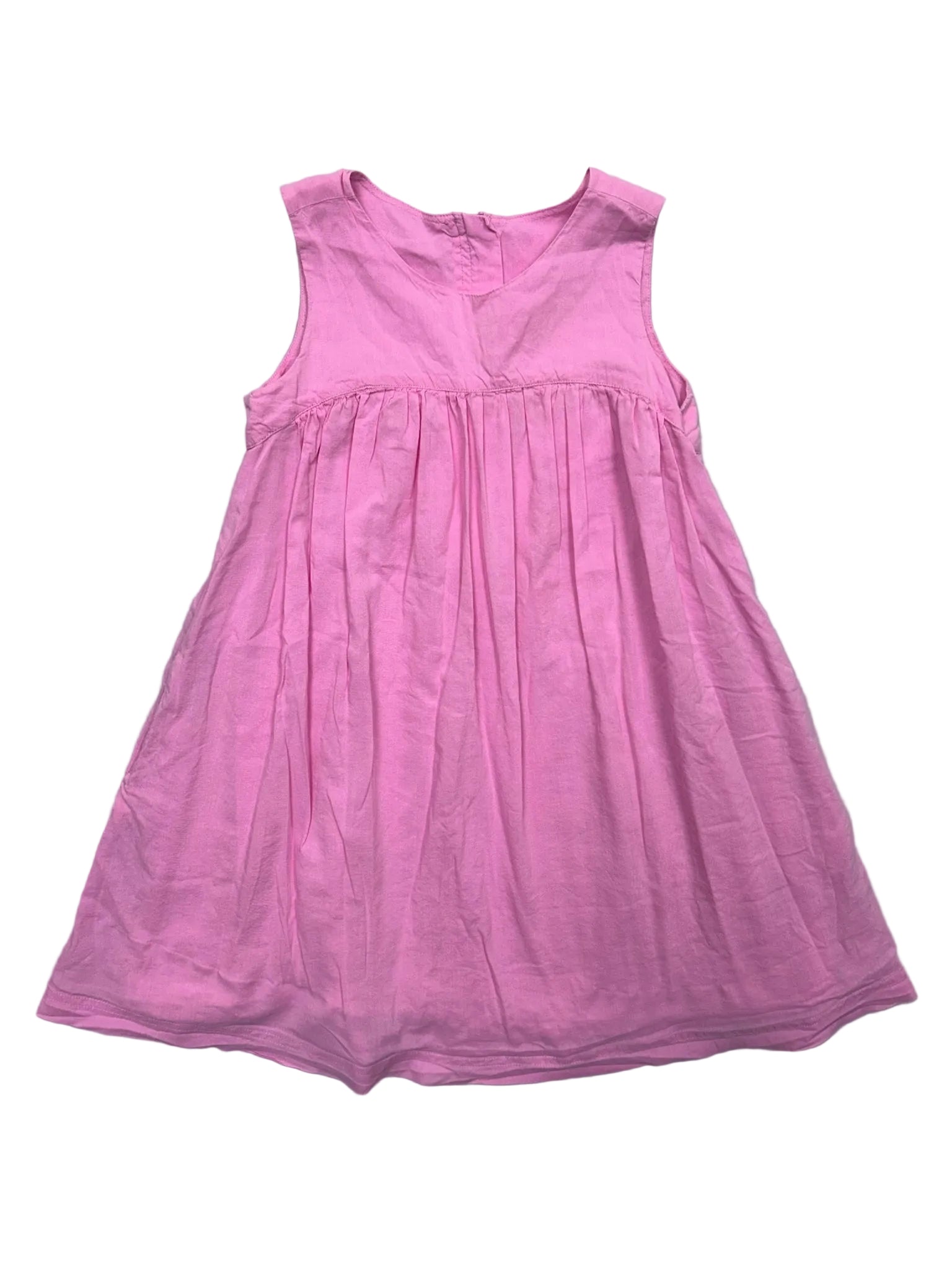 Size 6/7 Primary Pink Sleeveless Dress w/ Zipper