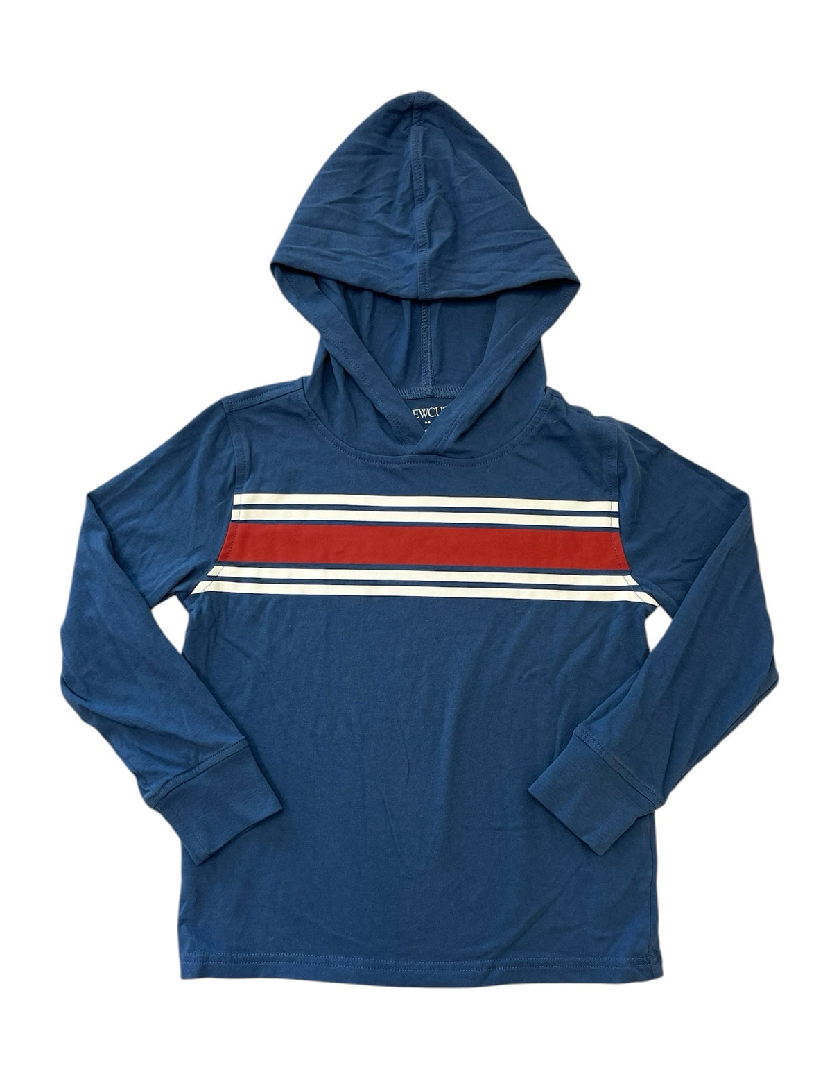 Crewcuts Blue Cotton Hooded Pullover Sweatshirt Size 4-5 (XS)