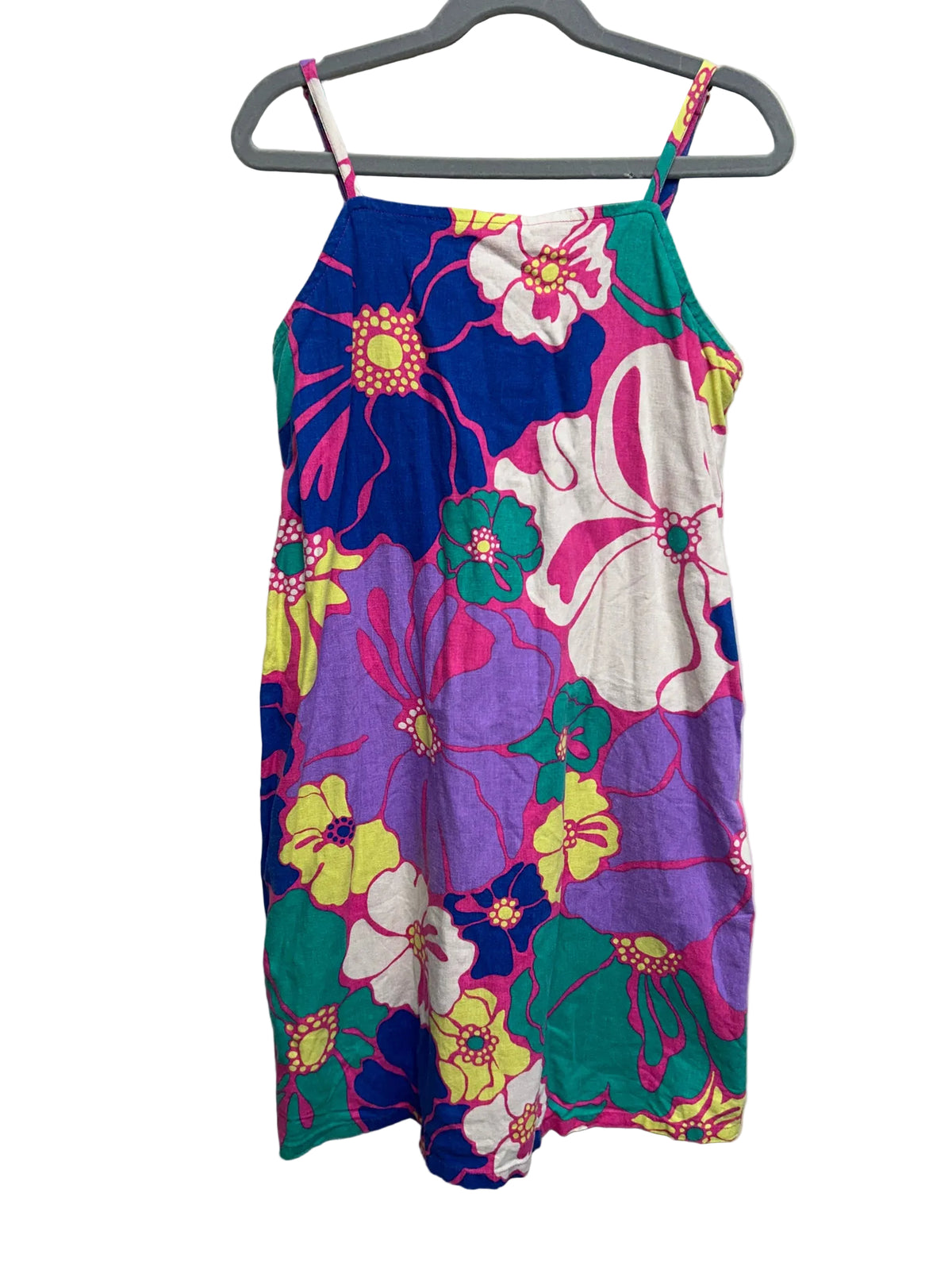 Size XL (12) Gap Pink Floral Sleeveless Dress