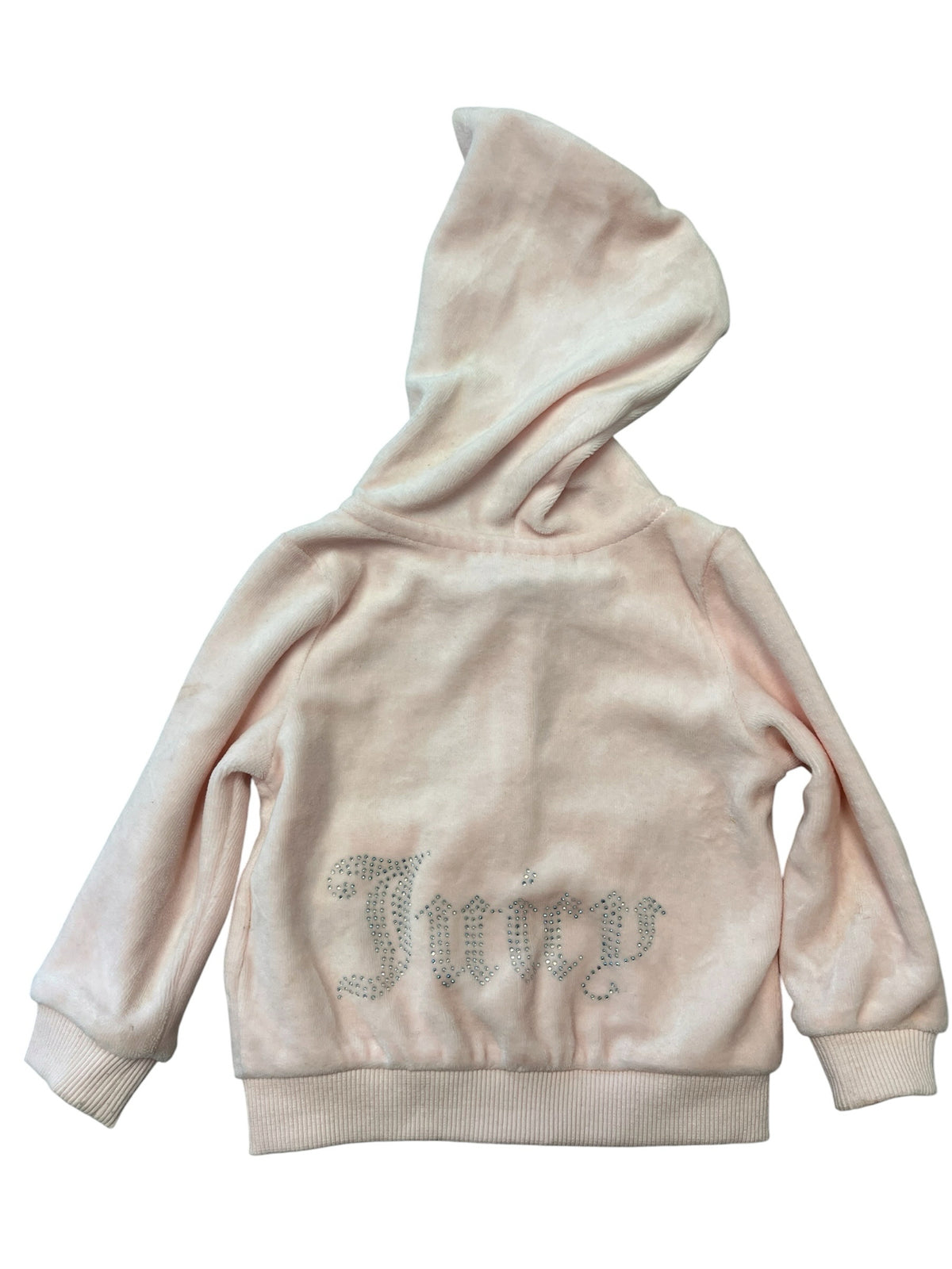 Juicy Couture Pink Velour Zip Sweatshirt Size 6-9 Months
