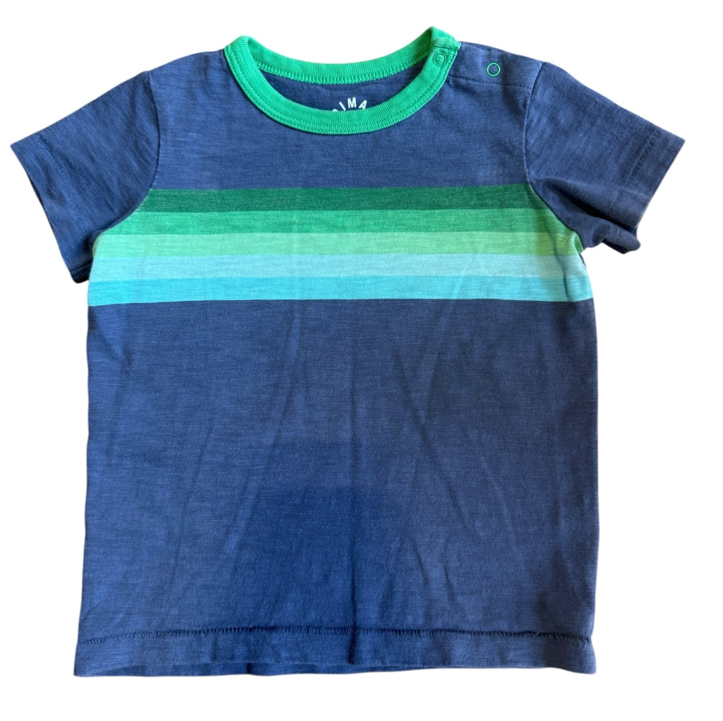 Primary 100% Cotton Blue Short-Sleeve Shirt Size 12-18 Months