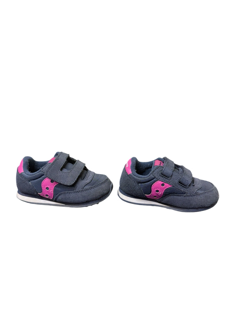 Toddler Shoe Size 7.5T Saucony Baby Jazz Navy Sneakers