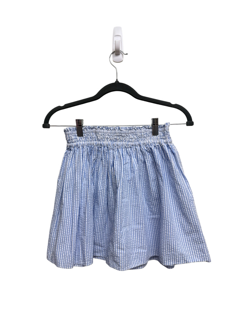 Size 12 Crew Cuts 100% Cotton Blue Seersucker Skirt