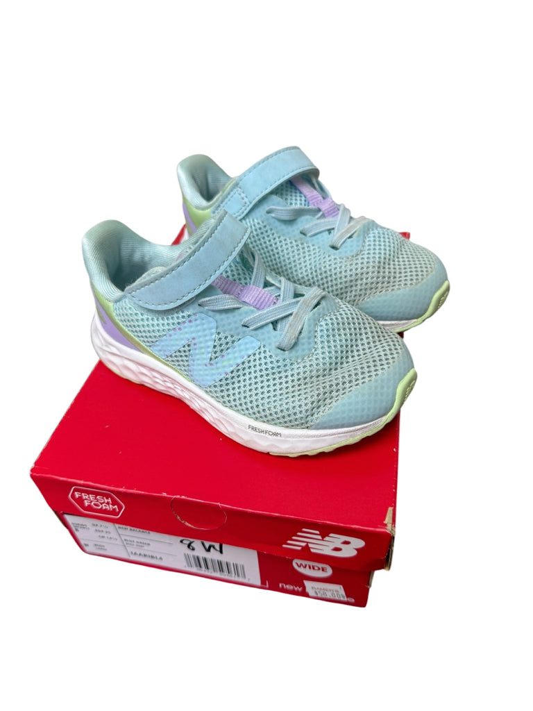 Toddler Size 8W New Balance Blue-Green Sneakers