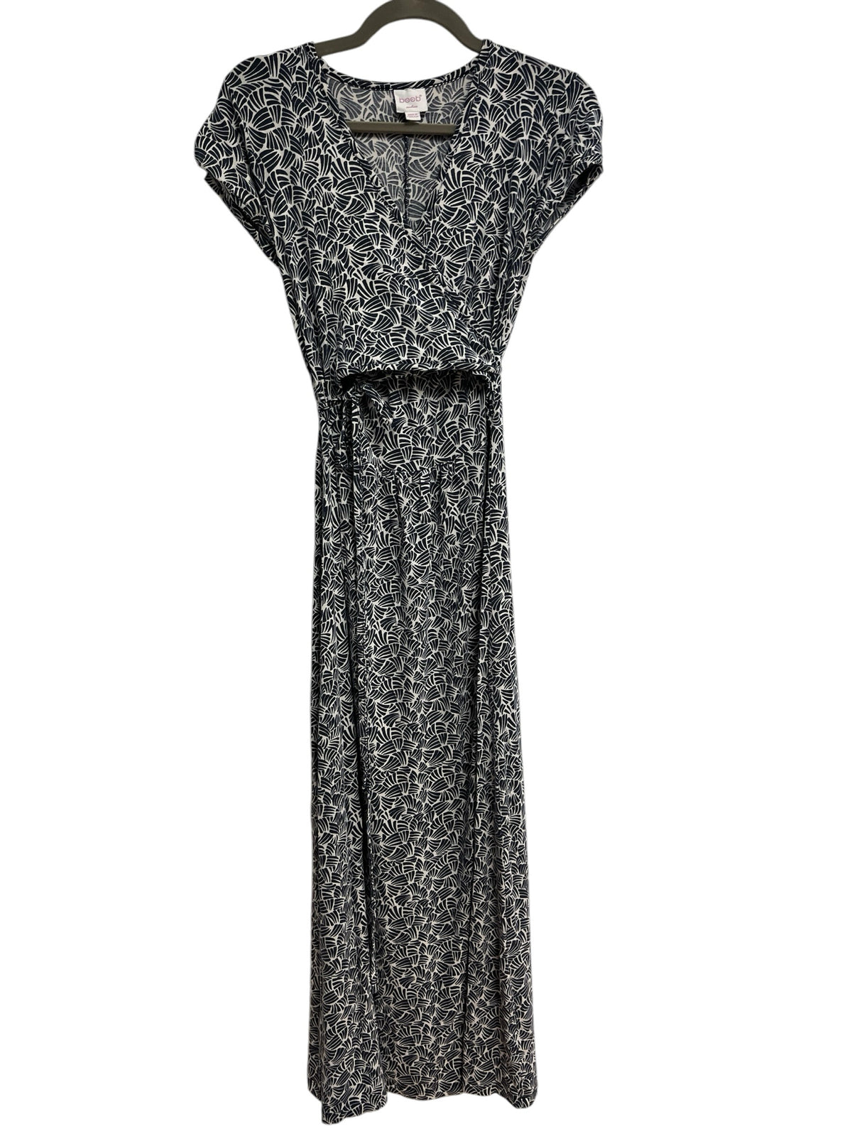 Boob Design Blue Patterned Nursing Wrap Dress Size M