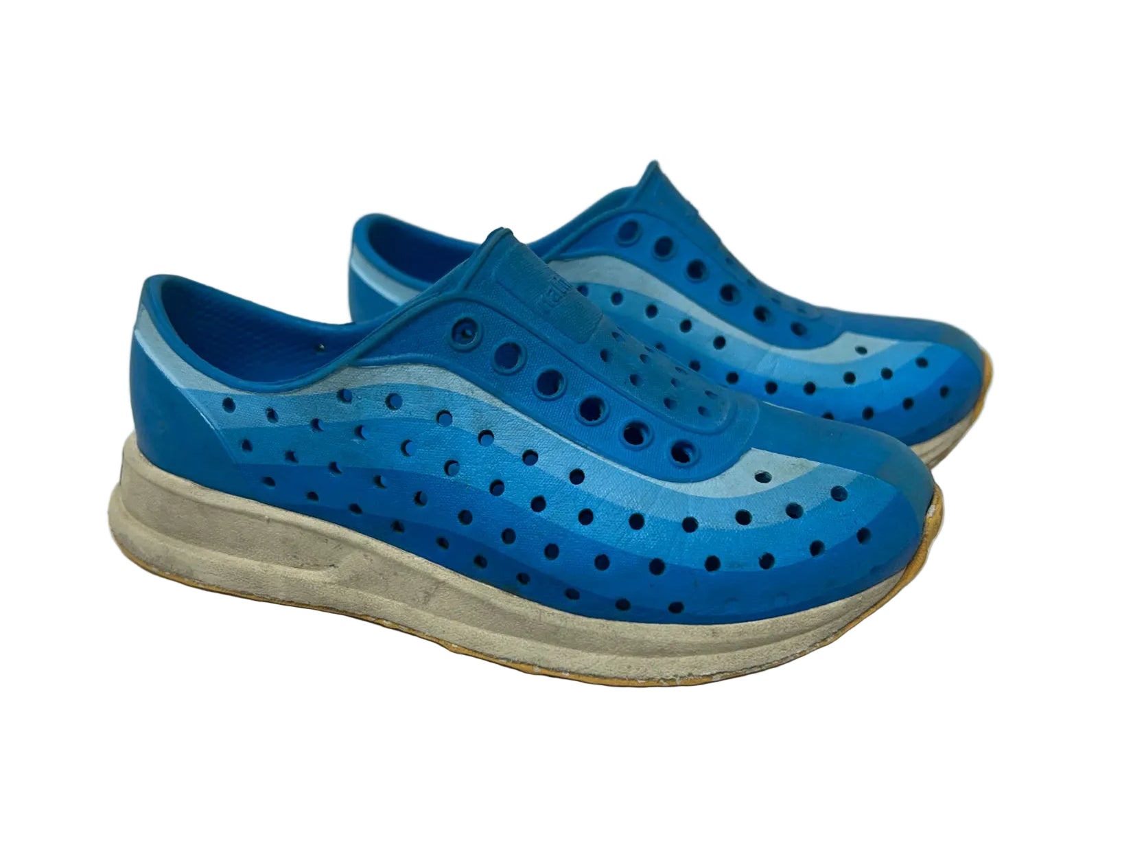 Kid Size 10 Native Blue Slip-On Sneakers