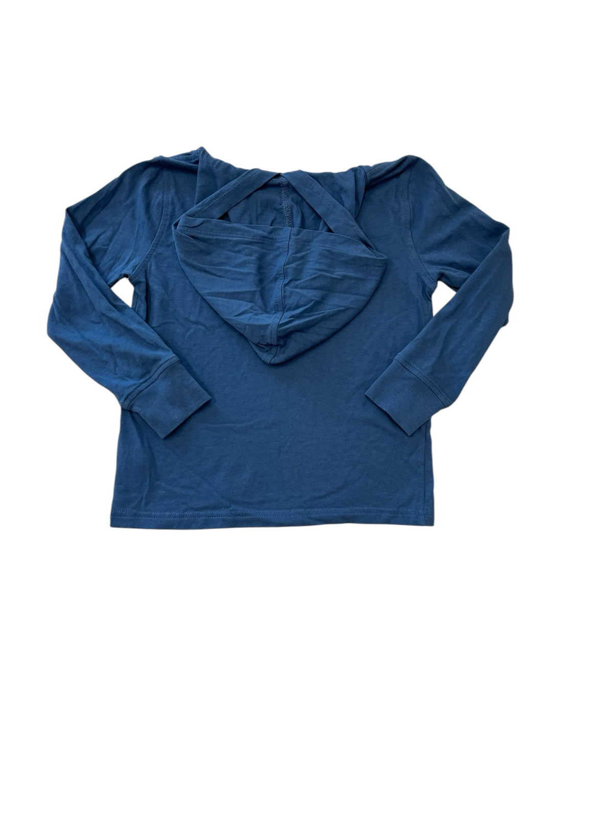 Crewcuts Blue Cotton Hooded Pullover Sweatshirt Size 4-5 (XS)