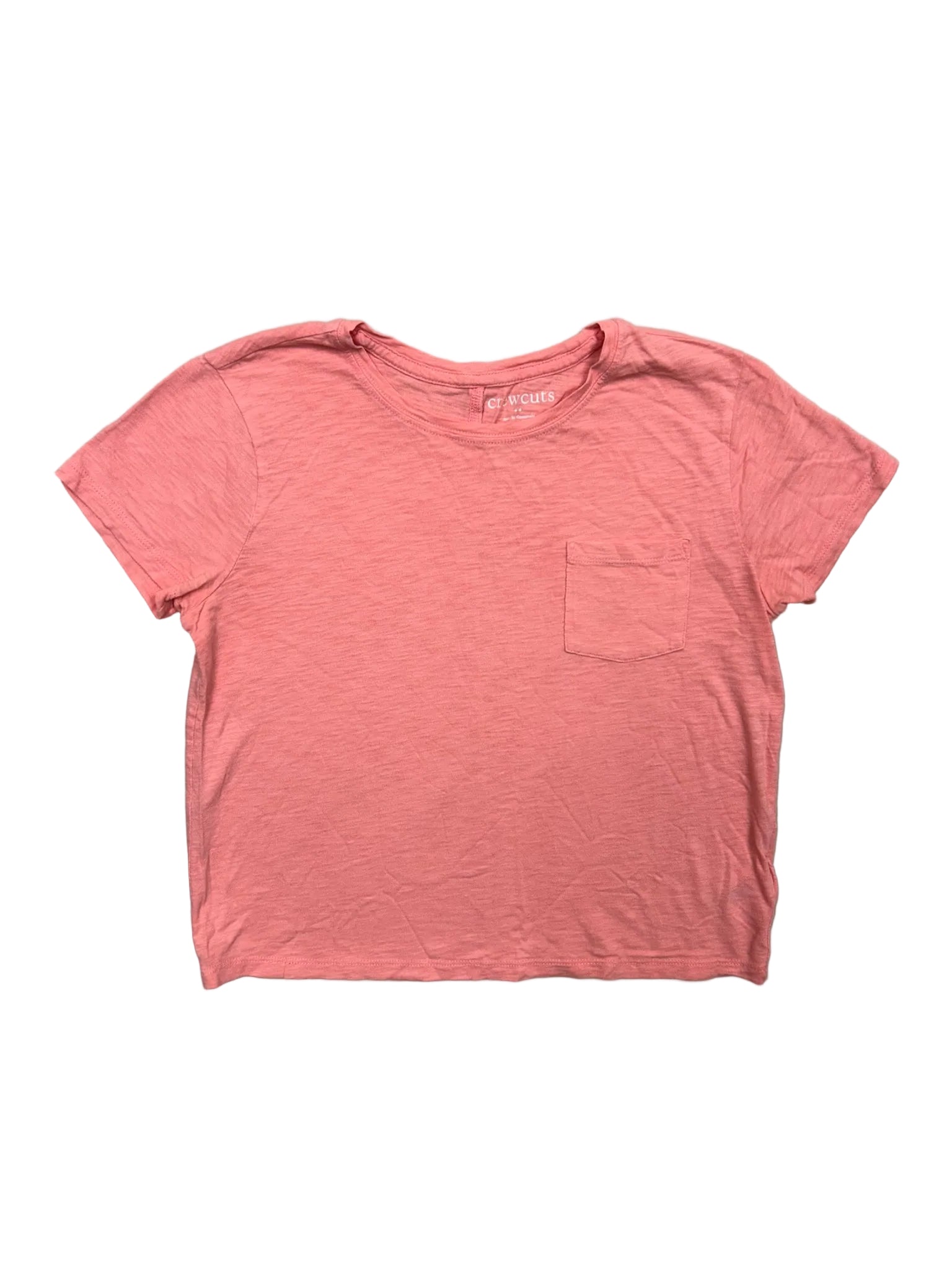 Size XL (12-14) Crew Cuts Coral Short-Sleeve Shirt