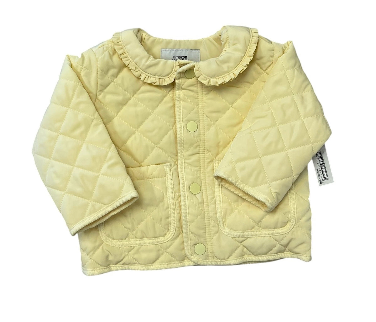 Sofia Grainge x Amazon Essentials NWT Yellow Quilted Jacket Size 12 Months