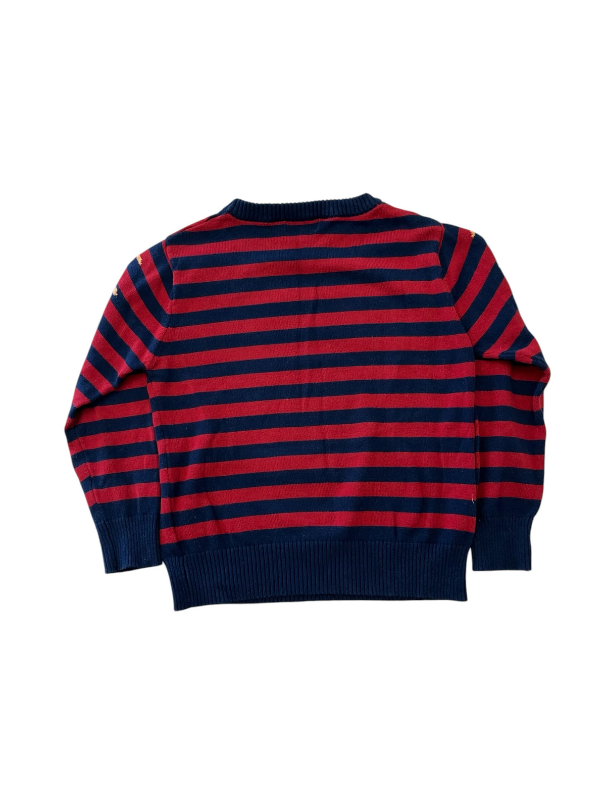 Andy & Evan Striped Moose Cotton Sweater Size 5