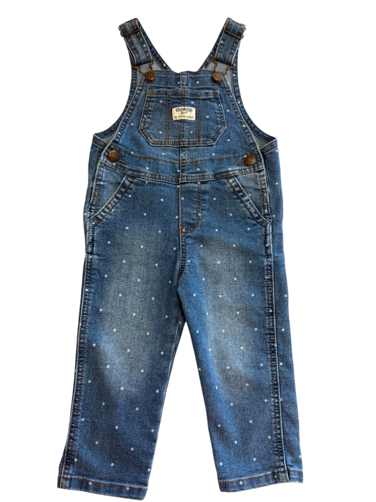 OshKosh Blue Overalls Size 2T