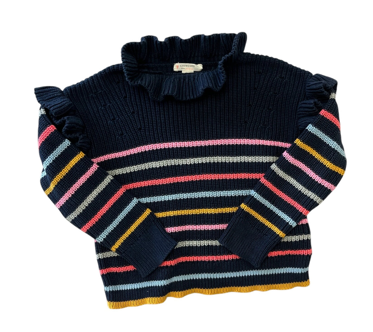 Crew Cuts Blue Striped Sweater Size XXS (2-3)