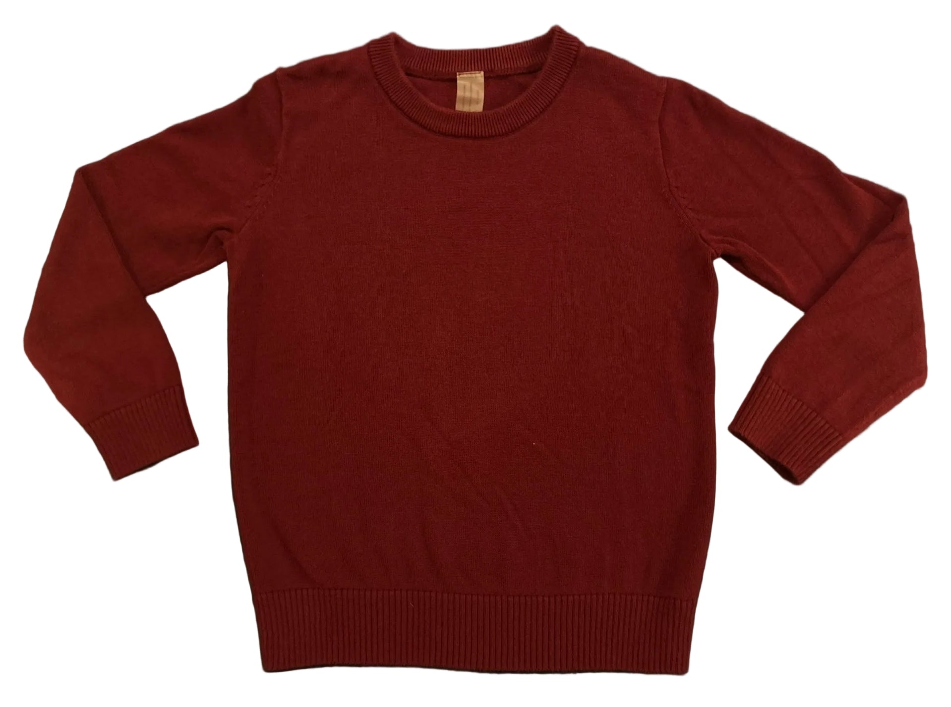 Size 5 Primary Maroon Crewneck Sweater