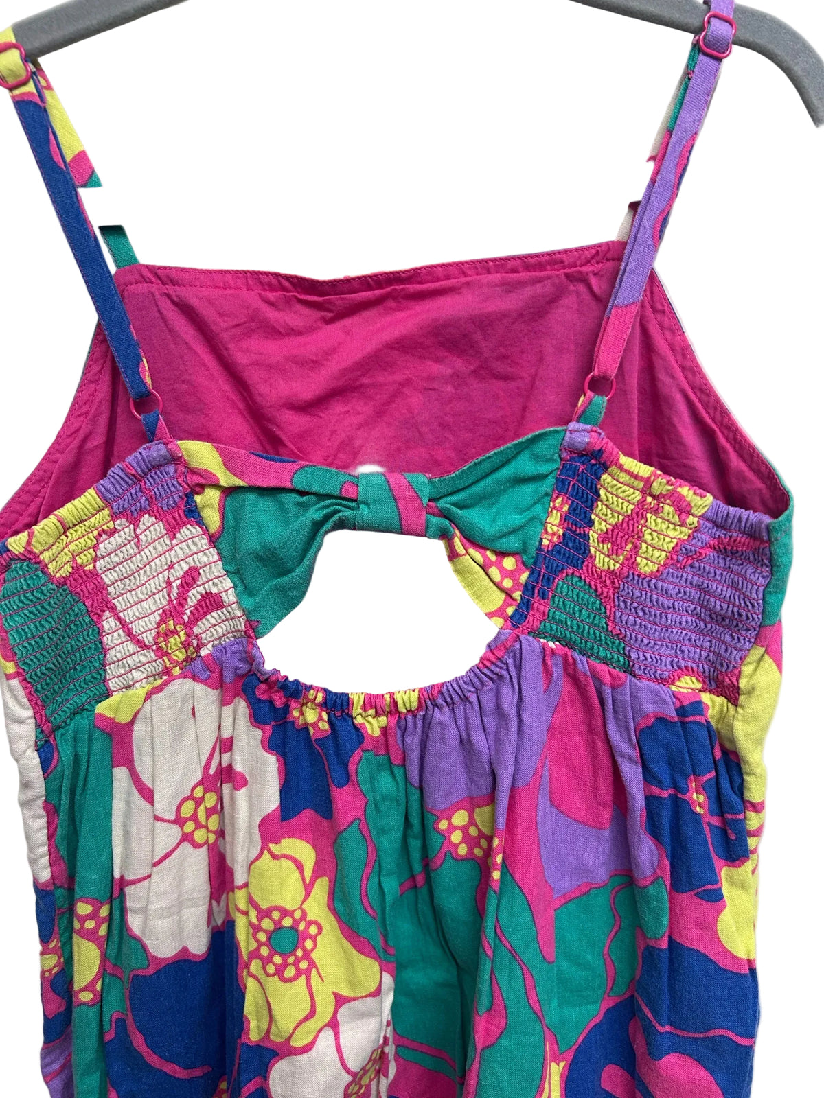 Size XL (12) Gap Pink Floral Sleeveless Dress