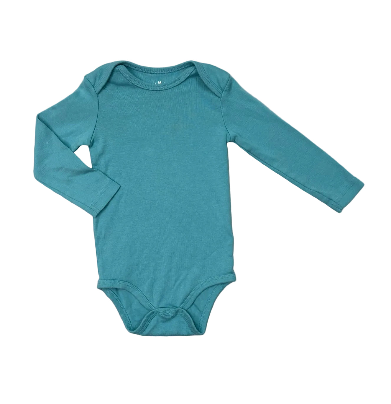 12-18 Months Primary Teal 100% Cotton Onesie