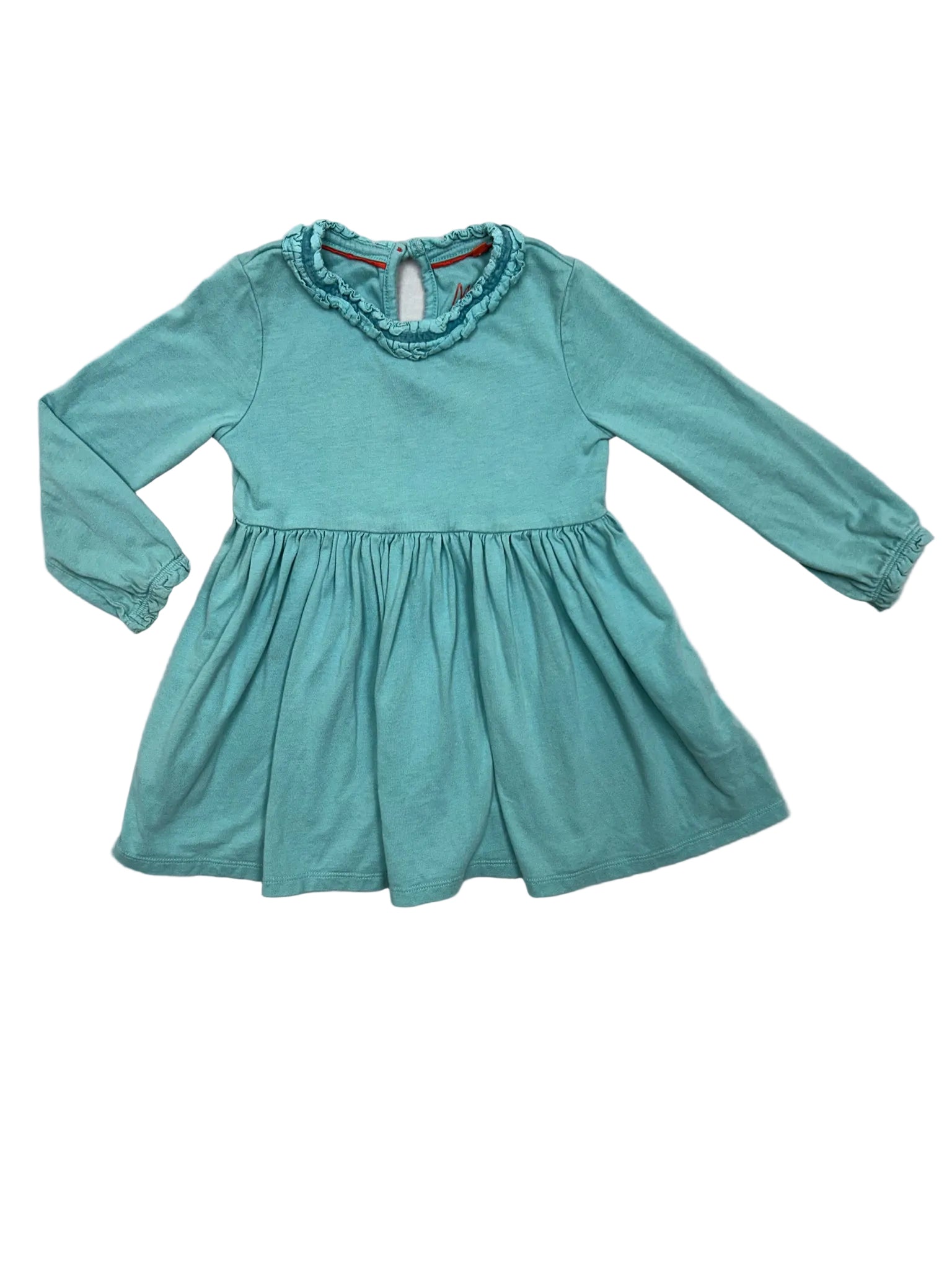 2-3T Boden Teal Long-Sleeve Dress