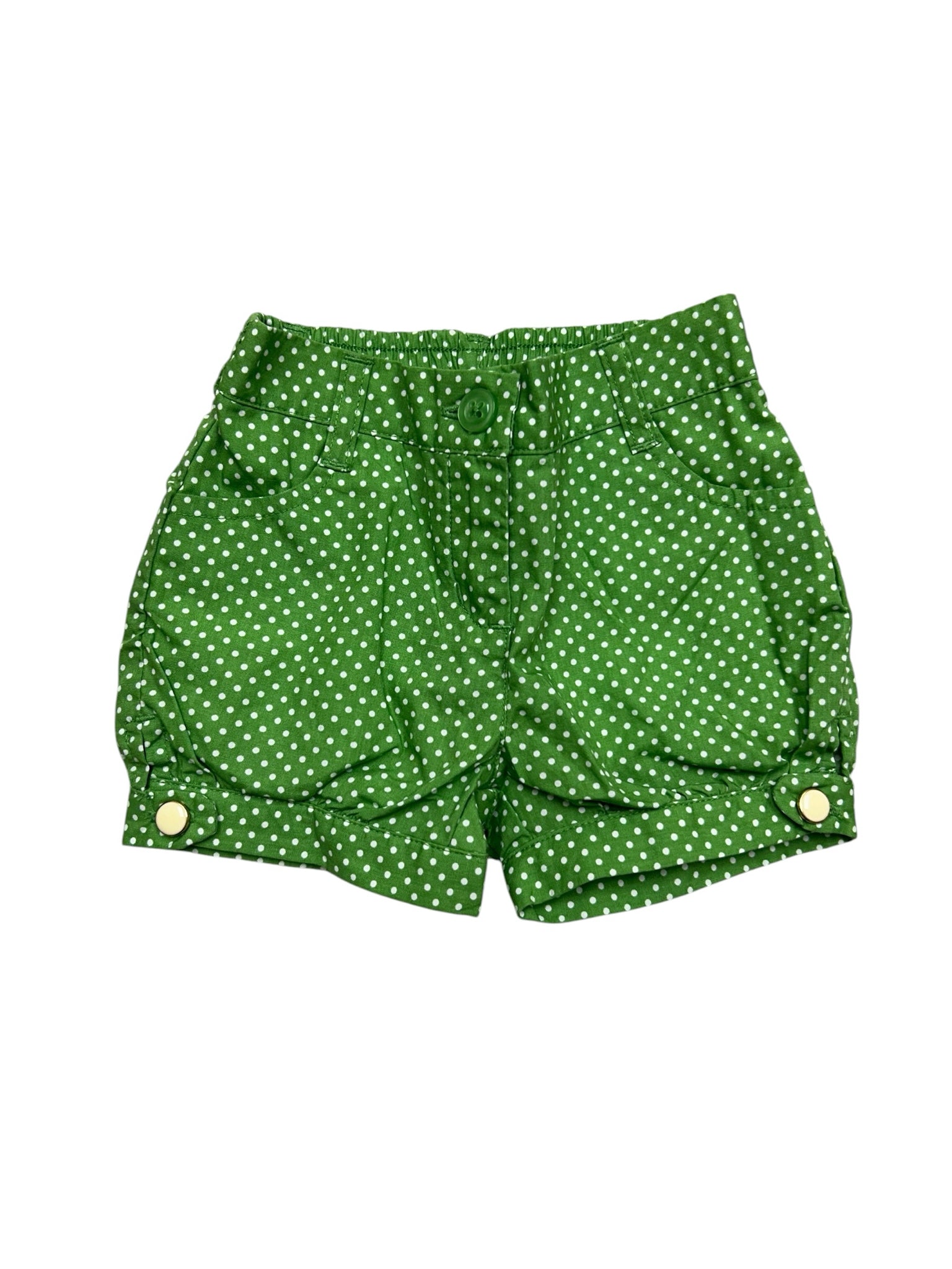 3-6 Months Janie & Jack Green Polka Dot Shorts