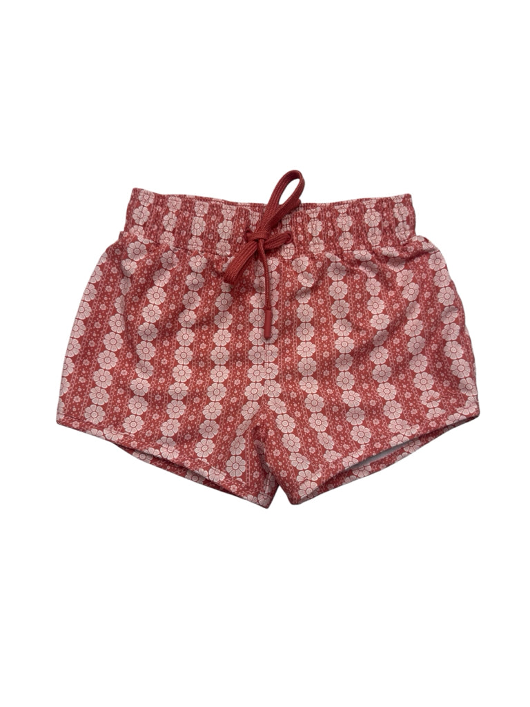 Size 3/4 Minnow Red Swim Shorts