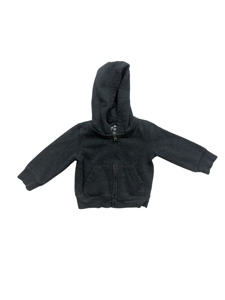 Size 12-18 Months Primary Grey Hoodie Zip Sweatshirt