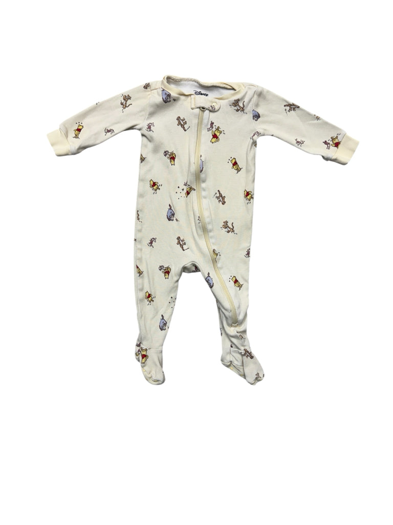3-6 Months Janie & Jack x Disney Cream Winnie-the-Pooh One-Piece Pajamas