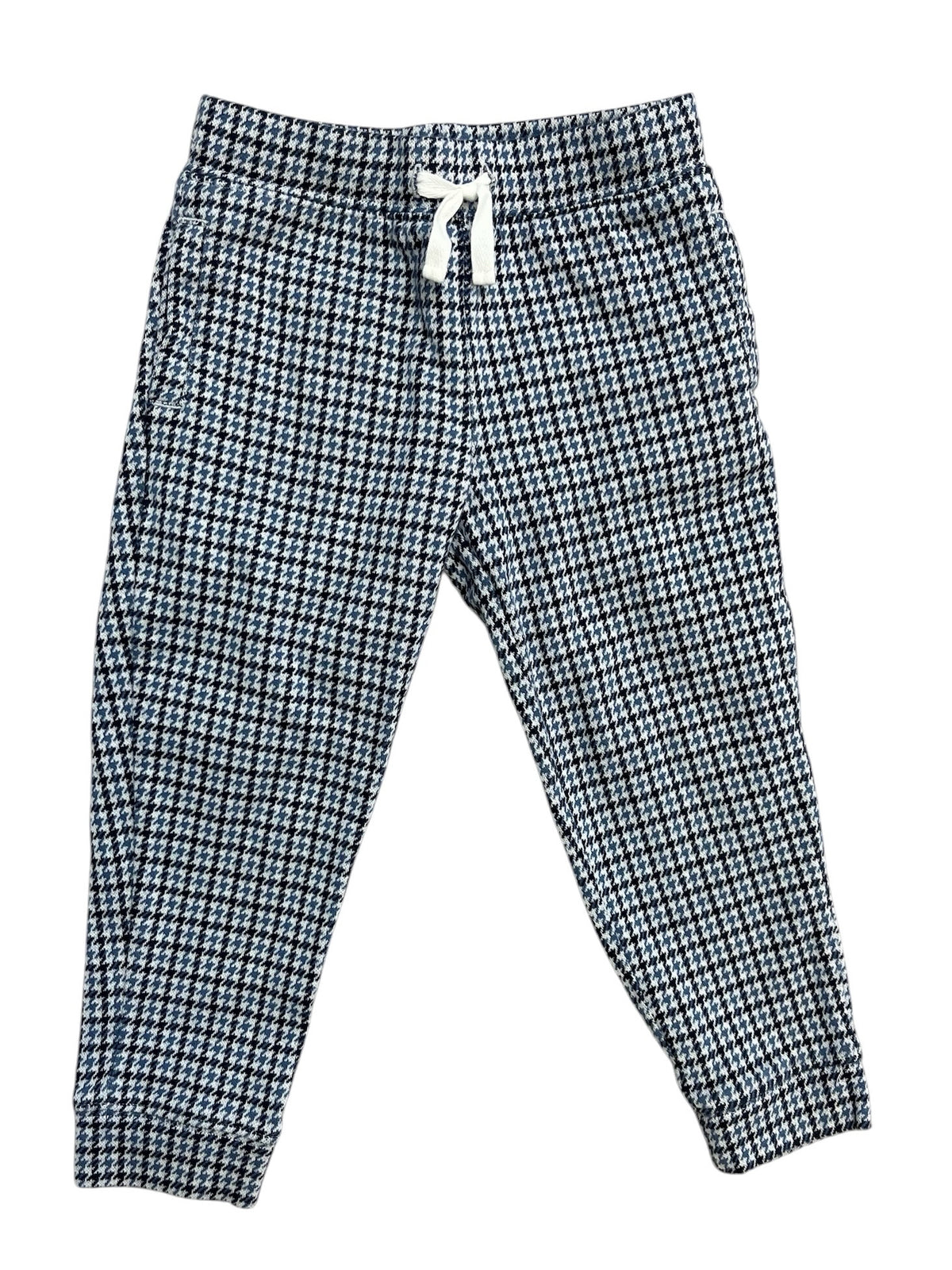 Janie & Jack Blue Flannel Houndstooth  Cotton Pants Size 3T