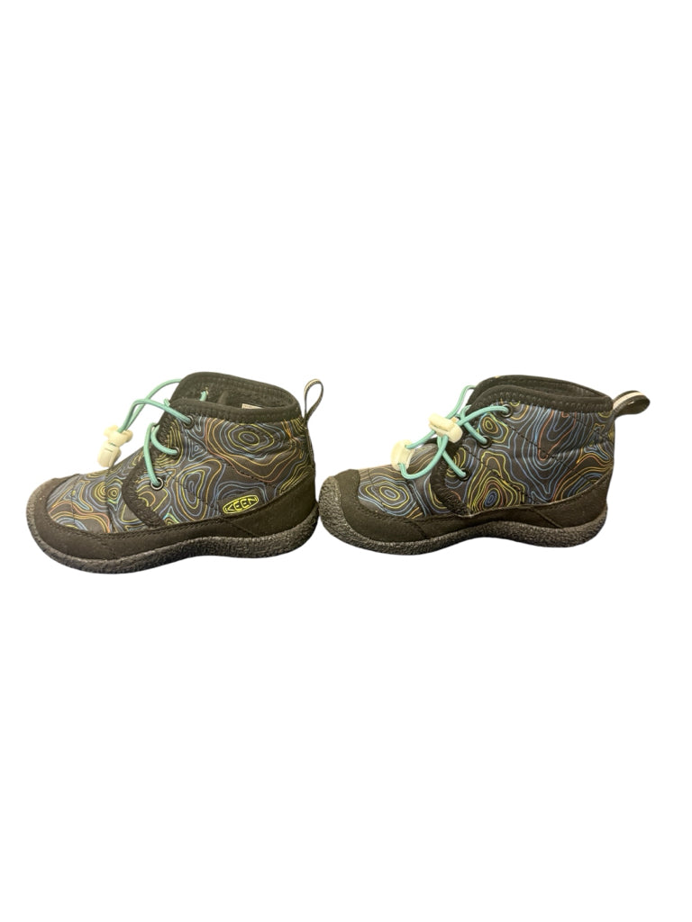 Size 9T Keen-Dry Waterproof Black Boots