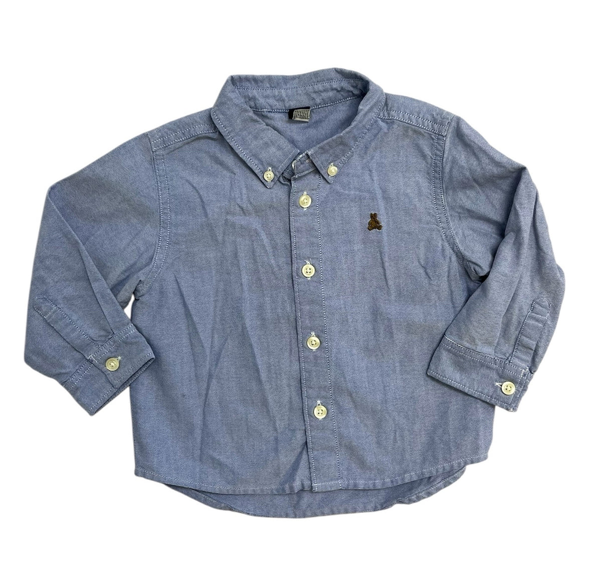 Gap Blue Chambray Button Down Shirt Size 2T