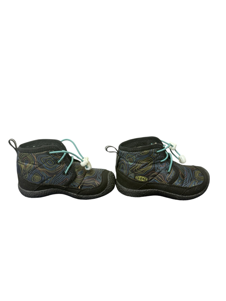 Size 9T Keen-Dry Waterproof Black Boots